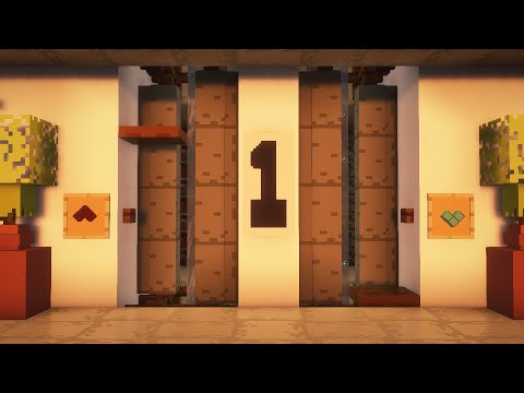 EASIEST Multi-Floor Elevator in Minecraft Tutorial! 