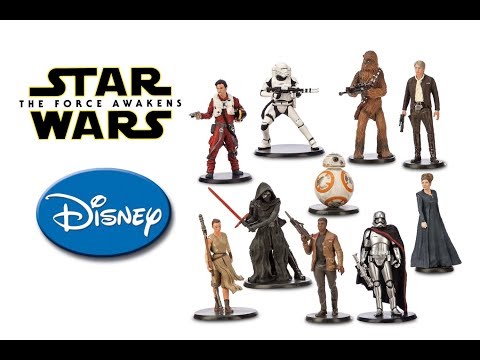Star Wars The Force Awakens Figurine Playset Review(Disney Store)