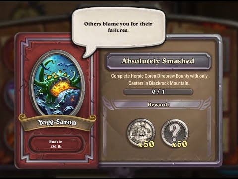 Yogg-Saron Event Task 6: Heroic Coren Direbrew with only casters -  Budget Guide - Hearthstone Mercs