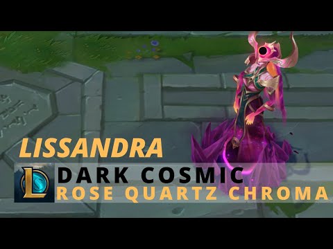 Dark Cosmic Lissandra Rose Quartz Chroma - League Of Legends
