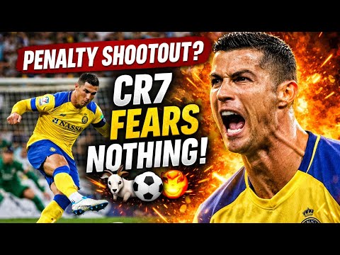Al Ahli vs Al Nassr.Penalty shootout. Millions watching.CR7 smiling because pressure creates LEGENDS