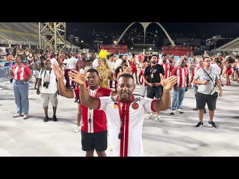 Bateria da Estácio de Sá no ensaio do setor 11 para o carnaval 2026