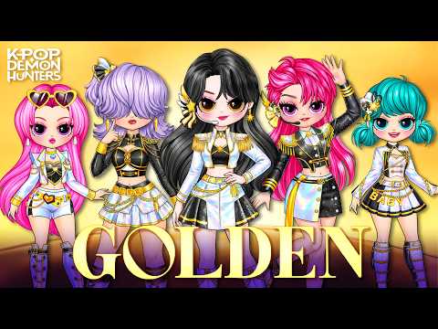 K-Pop Demon Hunters: Saja Boys Transform into “Golden” Girls! | Best DIY Fashion Paper Dolls