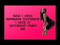 Ann Marie - Different (Lyrics)