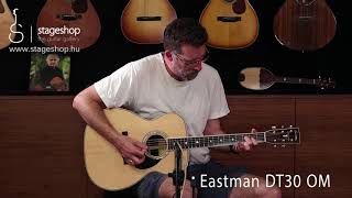 Video thumbnail for Eastman DT30 OM Double Top acoustic guitar demo in Stageshop by Stageshop