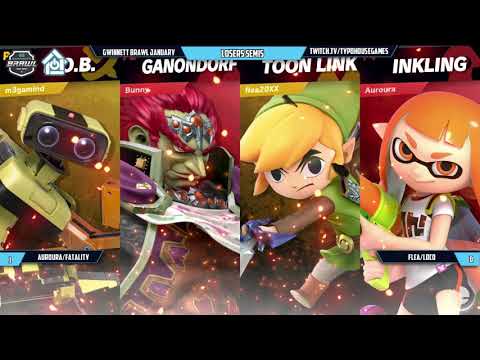 Smash Ultimate Doubles Tournament 1/12/19 - Auroura/Fatality Vs Flea/LoCO - L. Semis