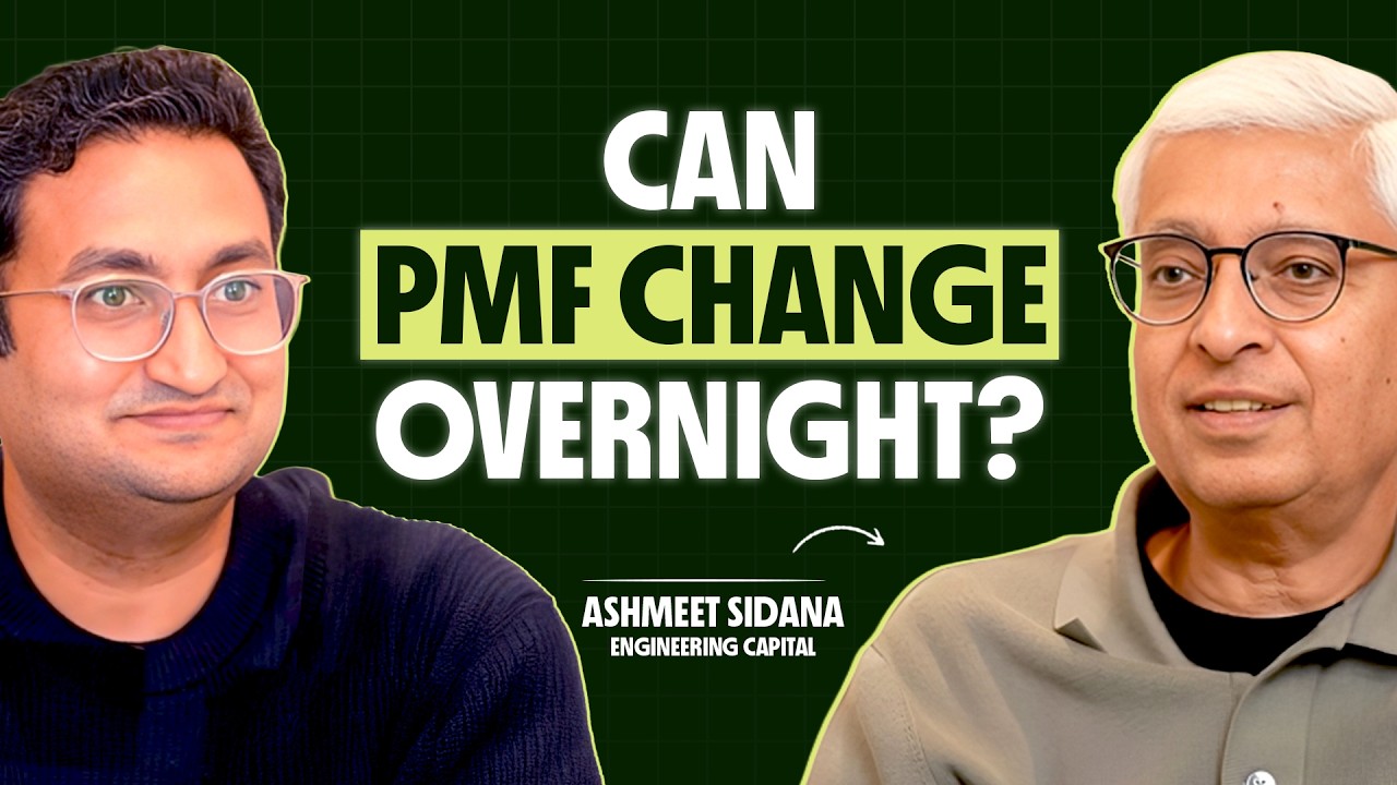 The PMF Trap That Slows Down Startups | Lessons from 20 Years Investing with Ashmeet Sidana