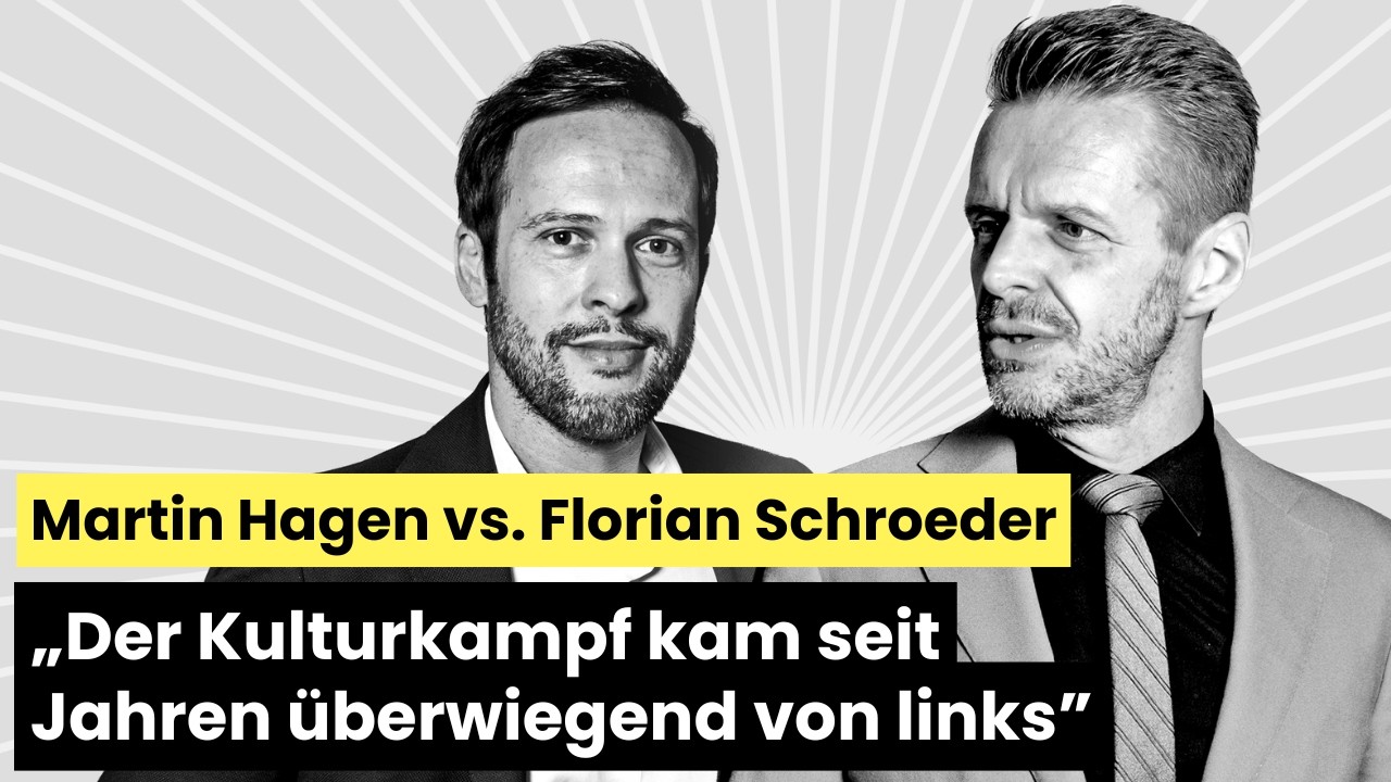 Martin Hagen vs. Florian Schroeder:„Der Kulturkampf kam seit Jahren überwiegend von links“