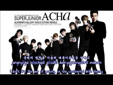 Super Junior ft. f(x)- Oops! (English subs + Romanization + Hangul)