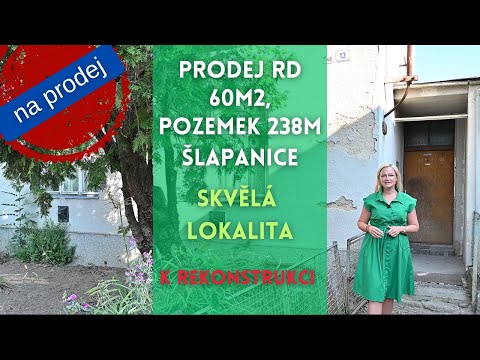 REZERVOVÁNO!!! Prodej RD Šlapanice. Určen k rekonstrukci.