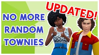 UPDATED!! No More Random Townies | Just Using MC Command Center