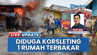 Diduga Korsleting Stop Kontak Meja Rias, Rumah 2 Lantai di Bener Meriah Aceh Hangus Terbakar