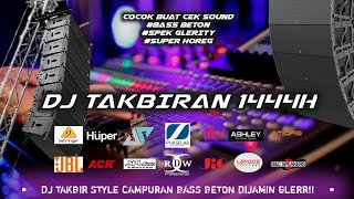 Download lagu DJ TAKBIRAN GLERR BASS BLAYER BUAT CEK SOUND || TANPA IKLAN || BASS BETON TERBARU 1445 H||2024 mp3