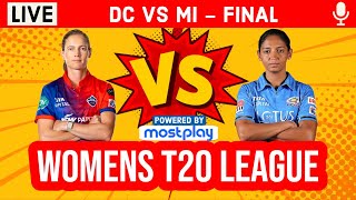 Live: Delhi vs Mumbai, WPL Final | Live Scores & Commentary | Last 10 Overs | DC vs MI