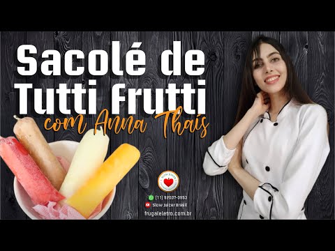 COMO FAZER SACOLÉ DE TUTTI FRUTTI SLOW JUICER ESPREMEDOR DE PRENSA A FRIO
