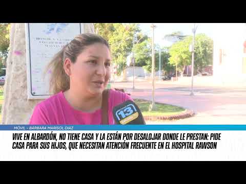 Vive en Albardón, no tiene casa y la están por desalojar donde le prestan: pide casa para sus hijos