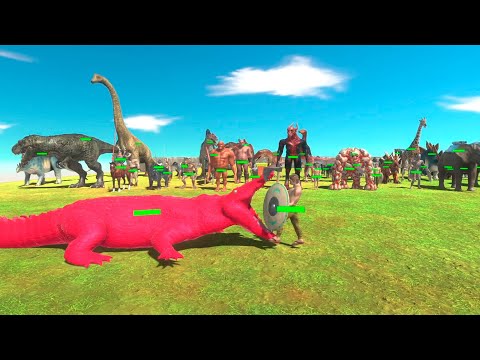 RED PURUSSAURUS Deadly Run ► Animal Revolt Battle Simulator