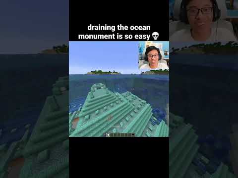 Minecraft Drain Monument Command Moment