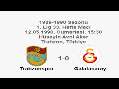 Trabzonspor 1-0 Galatasaray [HD] 12.05.1990 - 1989-1990 Turkish 1st League Matchday 33 (Ver. 2)