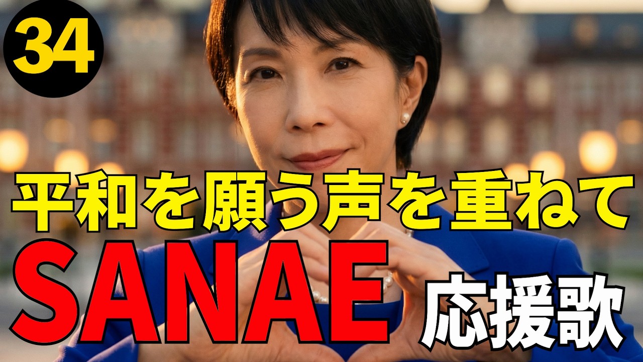 平和を願う声を重ねて MV 高市早苗応援歌 34 作詞:作曲　高倉 龍之介　MAXIM龍之介バンド　【龍之介channel】