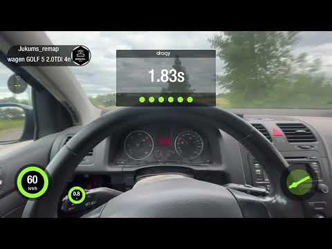 VW Golf 5 2.0TDI 0-100 dragy 300+hp DSG 4motion