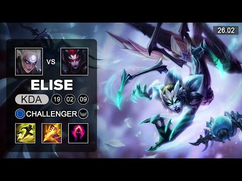 Elise vs Diana Jungle - EUW Challenger - Patch 26.02 Season 16