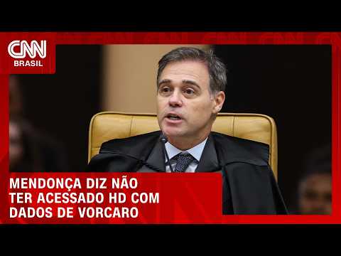Mendonça nega parcialidade e diz que não acessou HD com dados de Vorcaro | HORA H