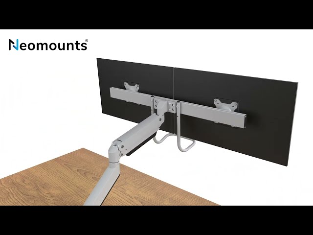 Video teaser for Neomounts NM-D775DXSILVER desk monitor arm