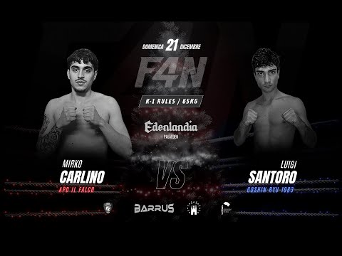 Santoro Luigi vs Carlino Mirko | MATCH K1 DILETTANTI -65 KG M | #F4N6 WINTER EDITION 2025