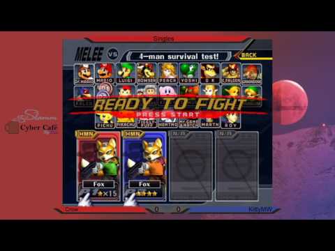 Cafe Melee 10 - Crow (Green) vs KittyMW (Red) Fox Ditto