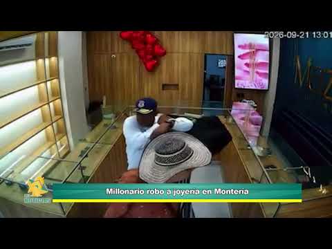 Un millonario robo se registró en la joyería Mazal, en el Centro de Montería
