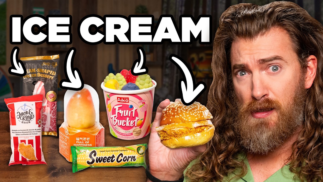 Ice Cream That Looks EXACTLY Like Food? (Taste Test)