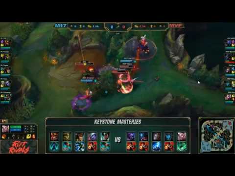 Crazy Steal Jungle by MVP | 2017 Rift Rivals: LCK vs LMS - Day 2 | MVP vs M17 Highlihgts
