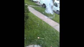 Chicago guy shot in the face with Roman Candle