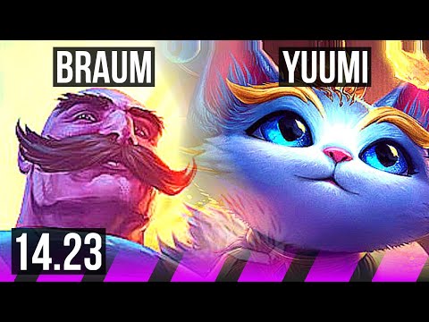 BRAUM & Caitlyn vs YUUMI & Zeri (SUP) | KR Diamond | 14.23
