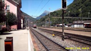 preview picture of video 'Treni a Biasca - Trains at Biasca Station - 2/2'