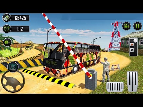 US Army Bus Driver 2019 Soldier Transport Games - Android gameplay