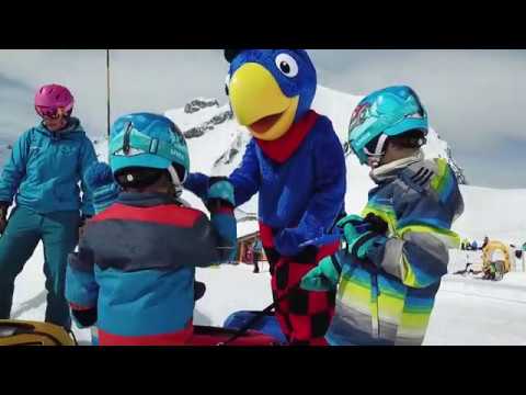 Globi im Schnee, Engstligenalp Adelboden