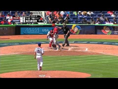 Puerto Rico v Dominican Rep. (0-2) Baseball Highlights - World Baseball Classic Round 2 [16/03/2013]