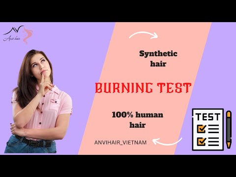 #shorts  Burning test: 100% Human Hair Burn | Anvi Hair Company
