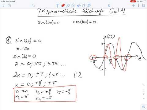 Trigonometrische Gleichungen Teil 1