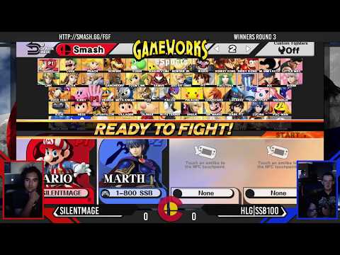 For Glory Friday (5/12/17) - SilentMage (Mario) Vs. HLG|SSB100 (Marth, Olimar) - Winners Round 3