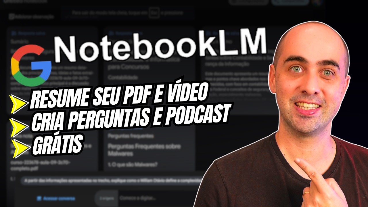 NotebookLM: não dá para estudar PDF sem esta ferramenta!