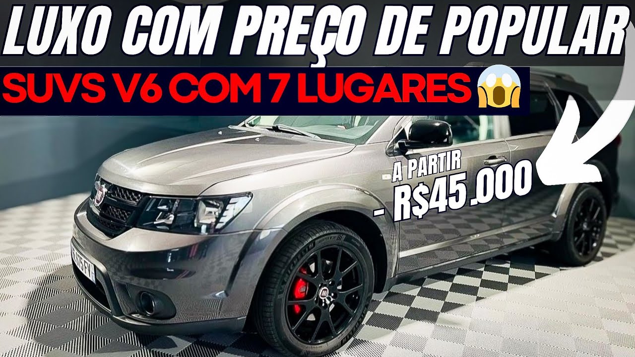 😱 INACREDITÁVEL! SUVs V6 DE LUXO 7 LUGARES por PREÇO de POPULAR! CORRE ANTES QUE ACABE!