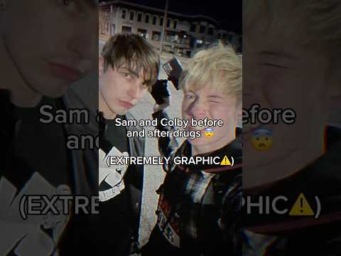 Sam and Colby before and after drugs 💔 || #samgolbach #colbybrock #samandcolby #satire