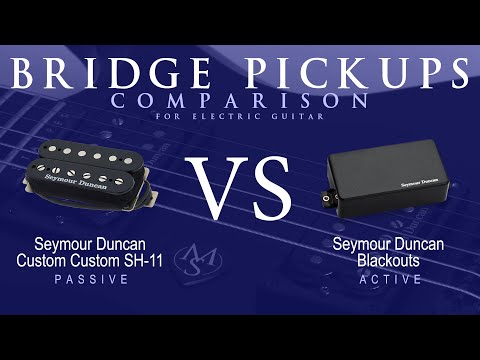 Seymour Duncan CUSTOM CUSTOM SH-11 vs BLACKOUTS - Bridge Pickup Guitar Tone Comparison Demo