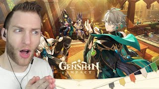 THIS THAT A DRAGON?! Reacting to Version 3.6 A Parade of Providence Trailer Genshin Impact