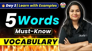 5 Powerful English Words to Boost Your Vocabulary | Learn with Examples (Day 2)