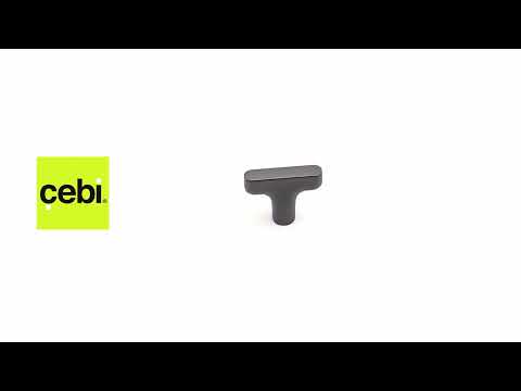 Миниатюра изображения товара Ручка для мебели Cebi Mira A4103 001 PC27 (антрацит полимер)