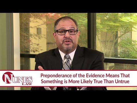 Explaining the Preponderance of Evidence in Your Car Accident Case